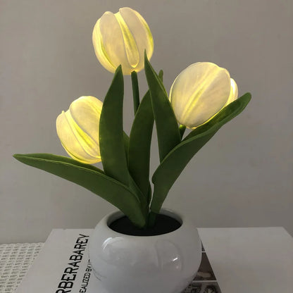 LED Tulip Table Lamp - Portable Night Light